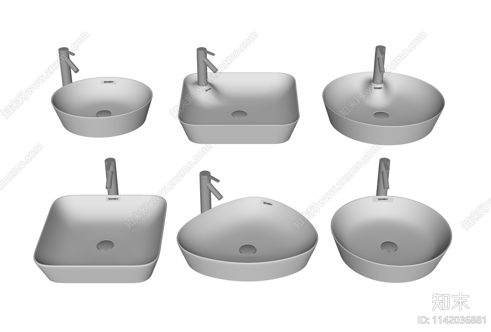 洗面盆SU模型下载【ID:1142036881】