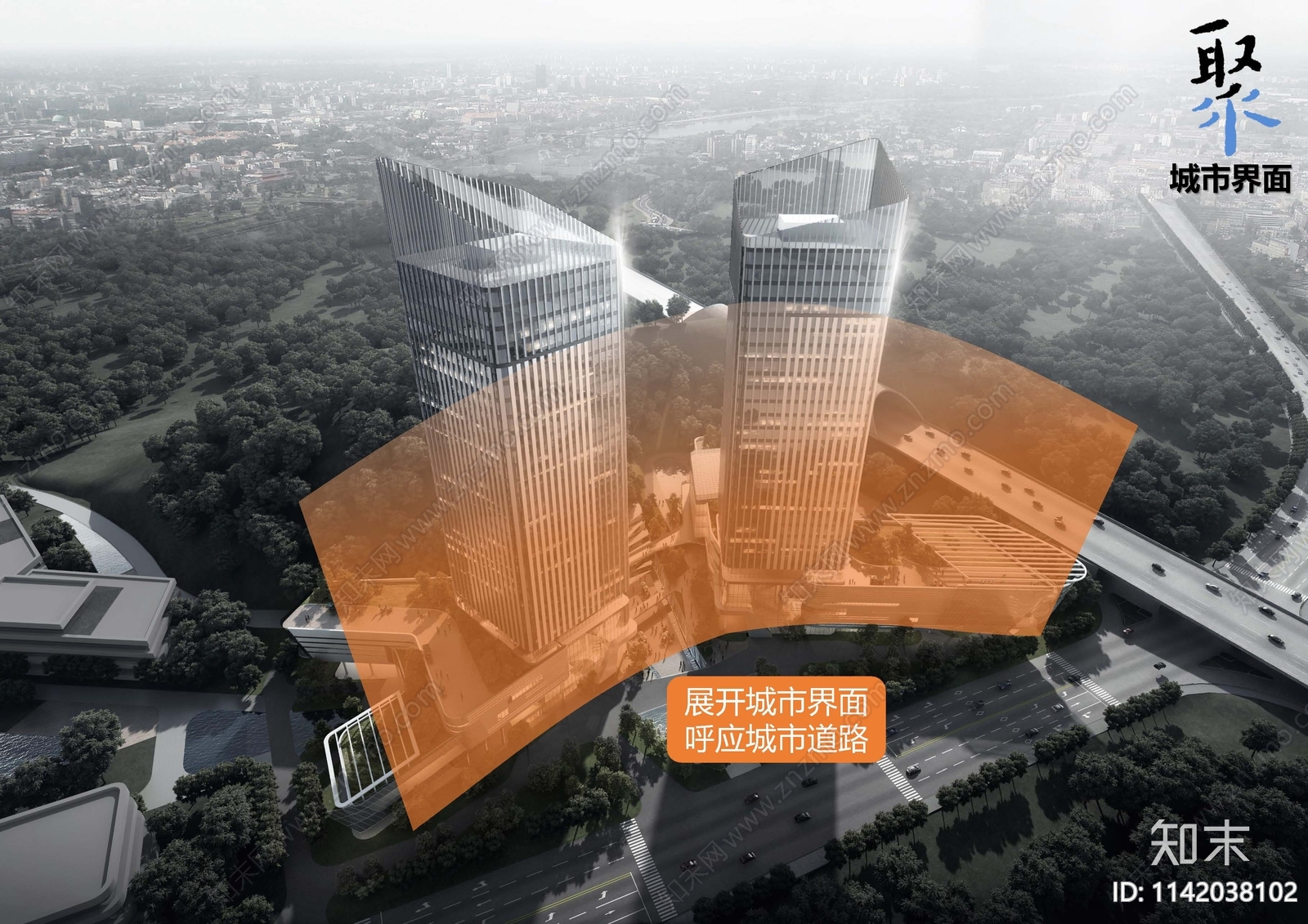 宜昌自贸区总部经济大楼建筑方案文本下载【ID:1142038102】_【知末方案文本库】