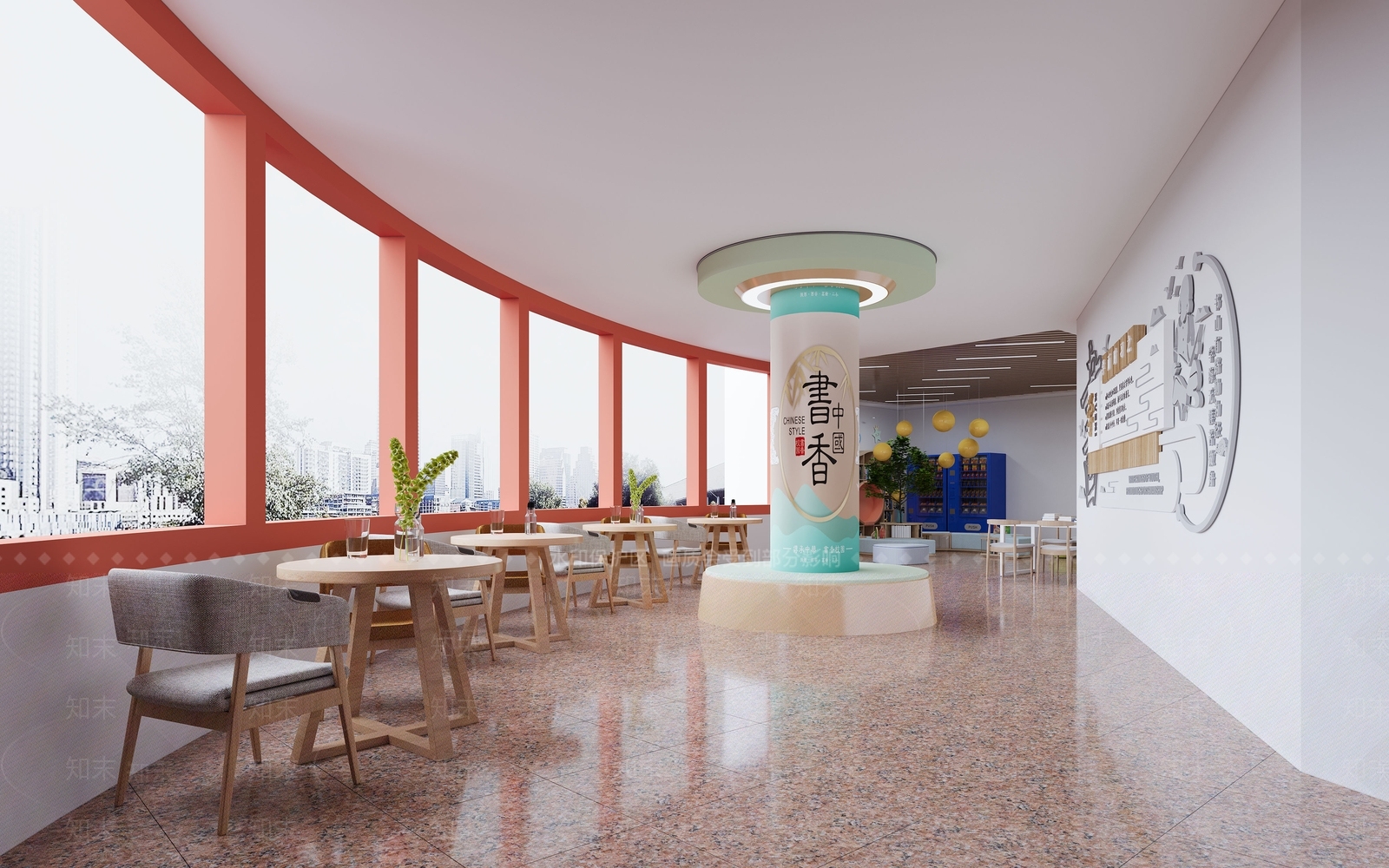 现代图书馆3D模型下载【ID:1142047322】