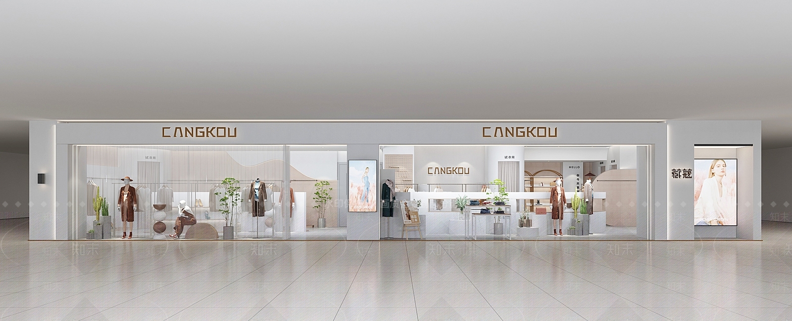 现代女装店3D模型下载【ID:1142802024】