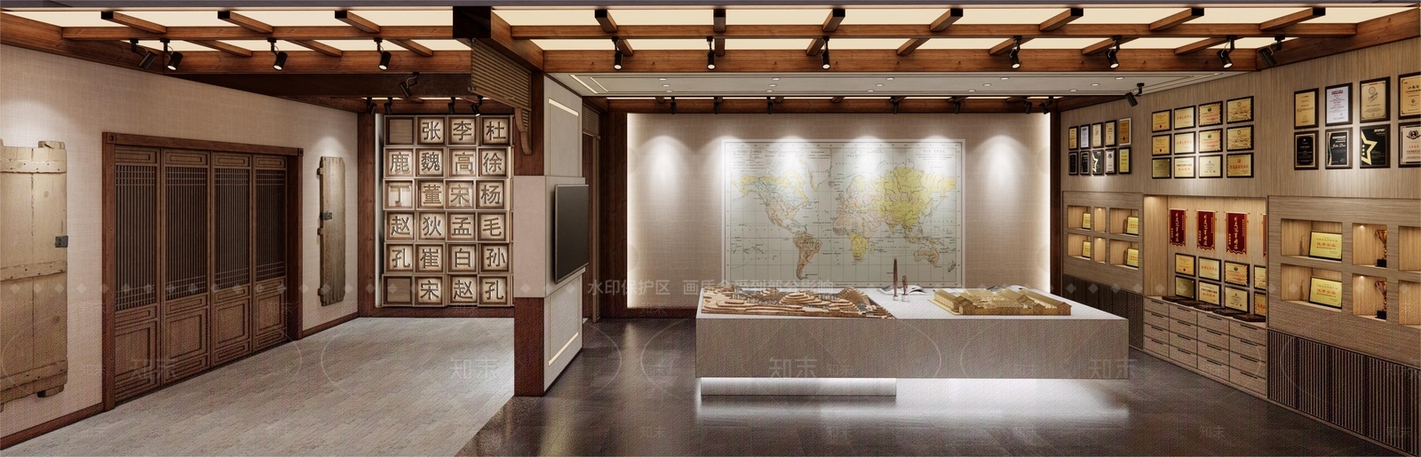 中式荣誉室SU模型下载【ID:1142051504】