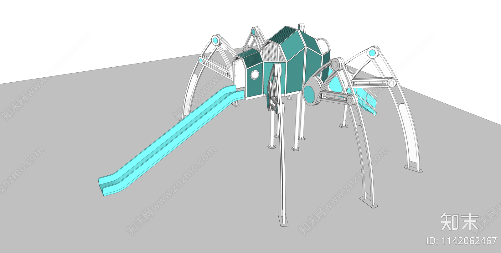 主题滑梯SU模型下载【ID:1142062467】