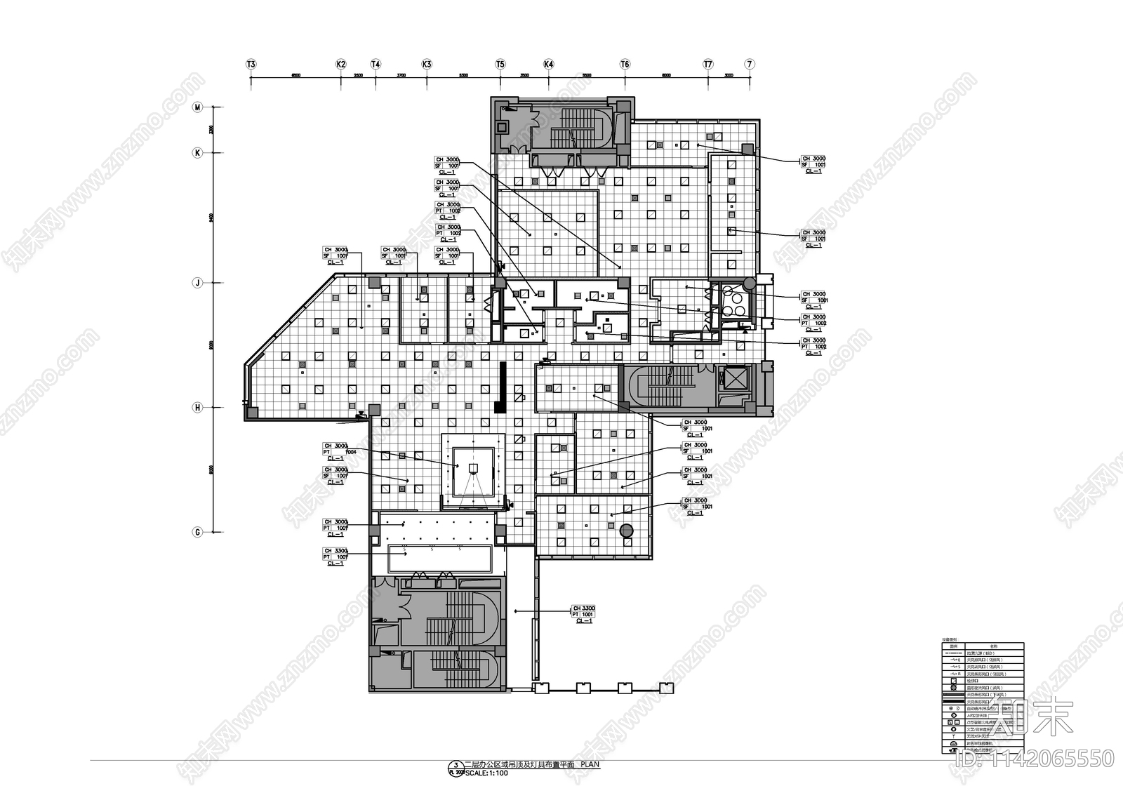 700㎡酒店后勤办公室cad施工图下载【ID:1142065550】