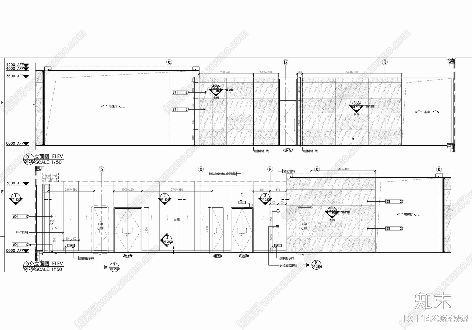 200㎡西餐厅室内施工图下载【ID:1142065653】