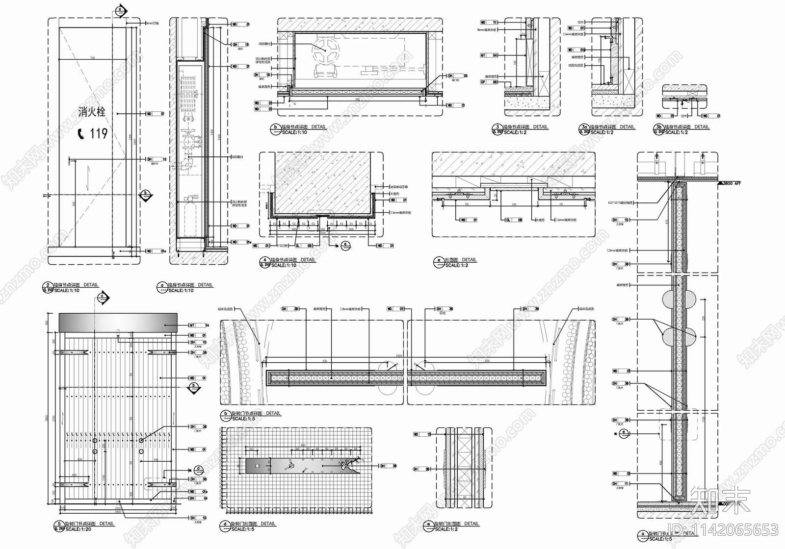 200㎡西餐厅室内施工图下载【ID:1142065653】