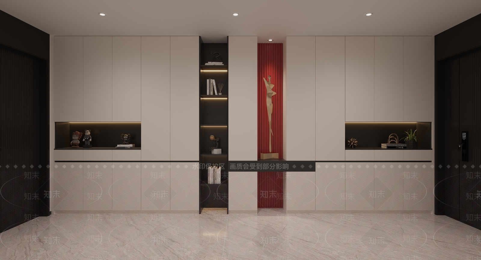 现代入户鞋柜3D模型下载【ID:1142072056】