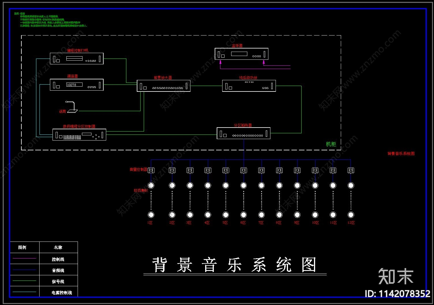 高层办公弱电智能化系统cad施工图下载【ID:1142078352】