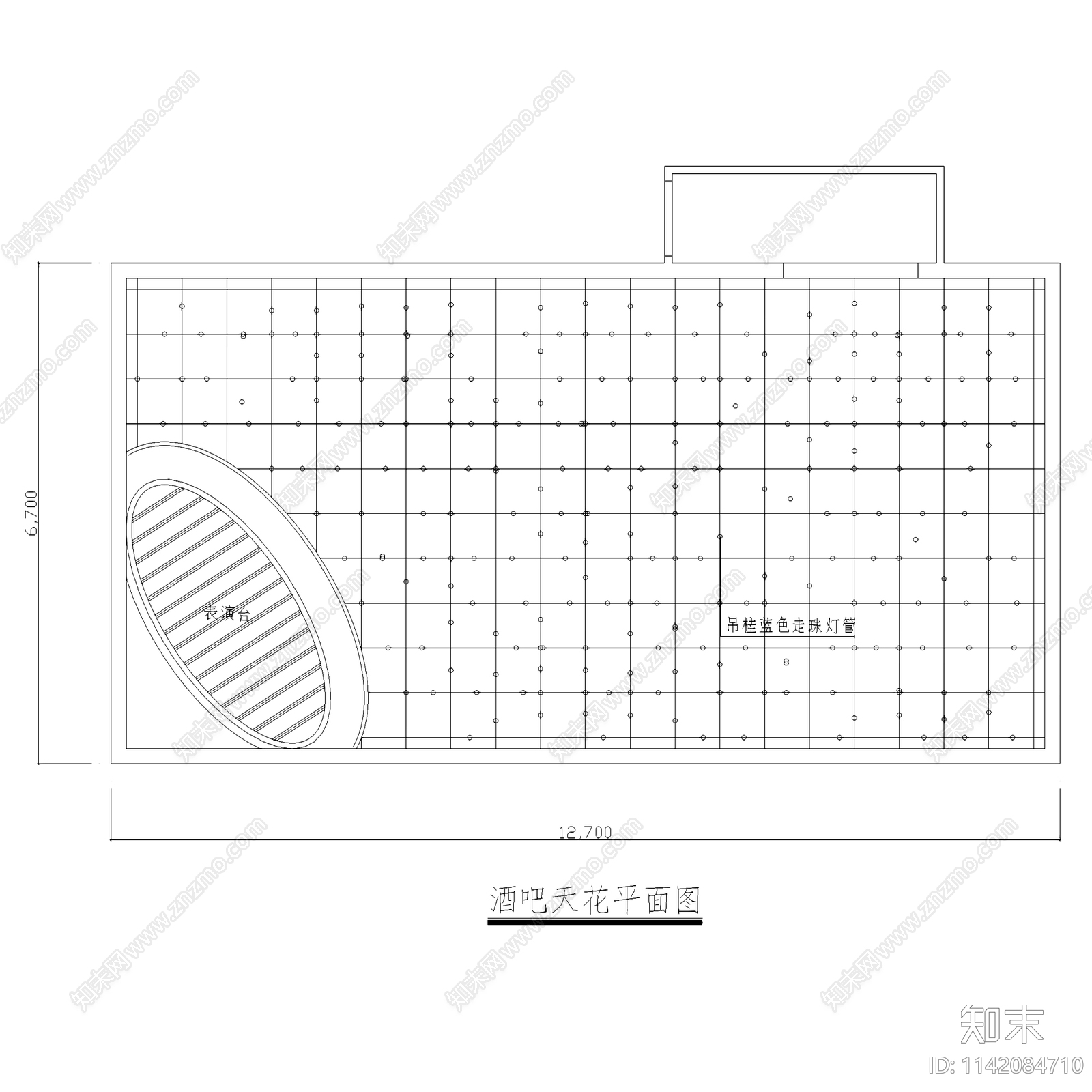 小型酒吧室内装饰cad施工图下载【ID:1142084710】