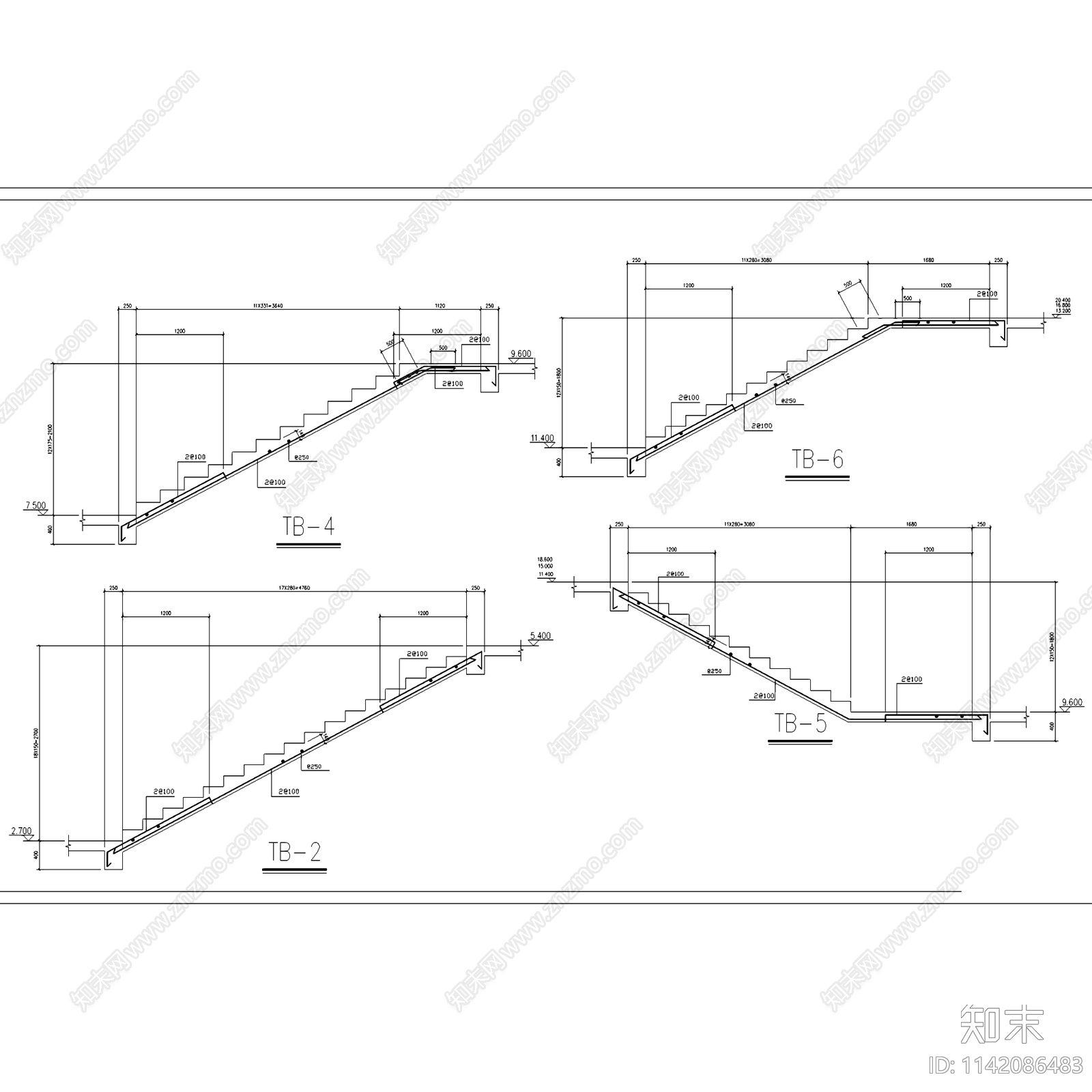 欧式五层框架结构商业住宅综合楼建筑cad施工图下载【ID:1142086483】