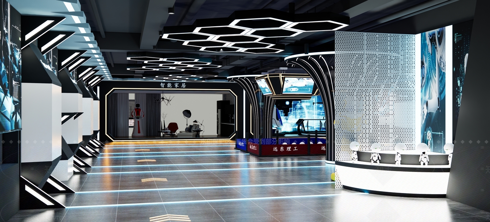现代VR体验馆SU模型下载【ID:1142087749】