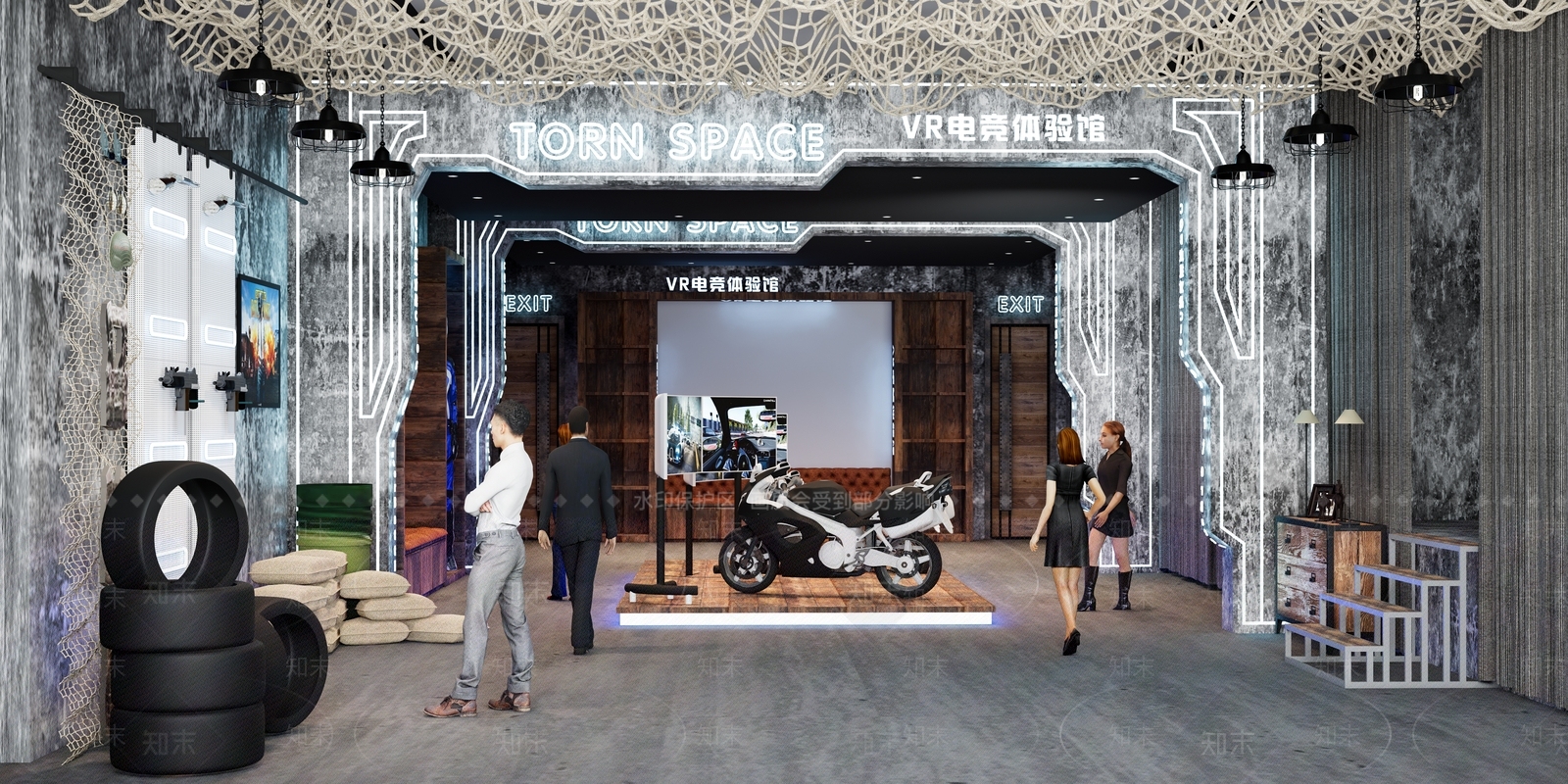 工业VR体验馆SU模型下载【ID:1142090195】