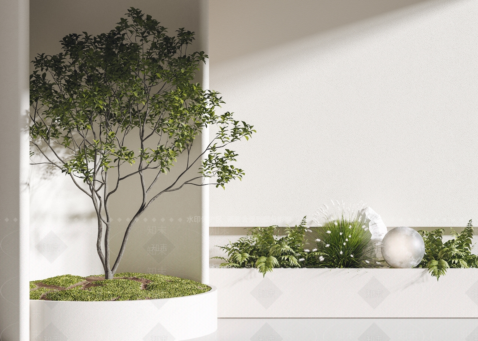 植物堆3D模型下载【ID:1142094941】