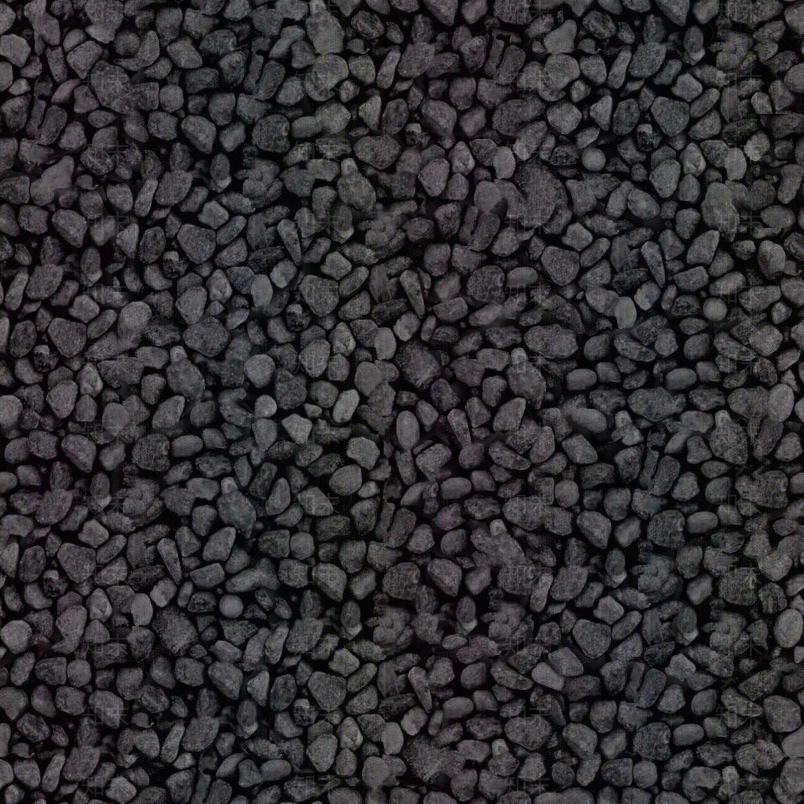 高清无缝黑色碎石砾石贴图贴图下载【ID:1142100758】