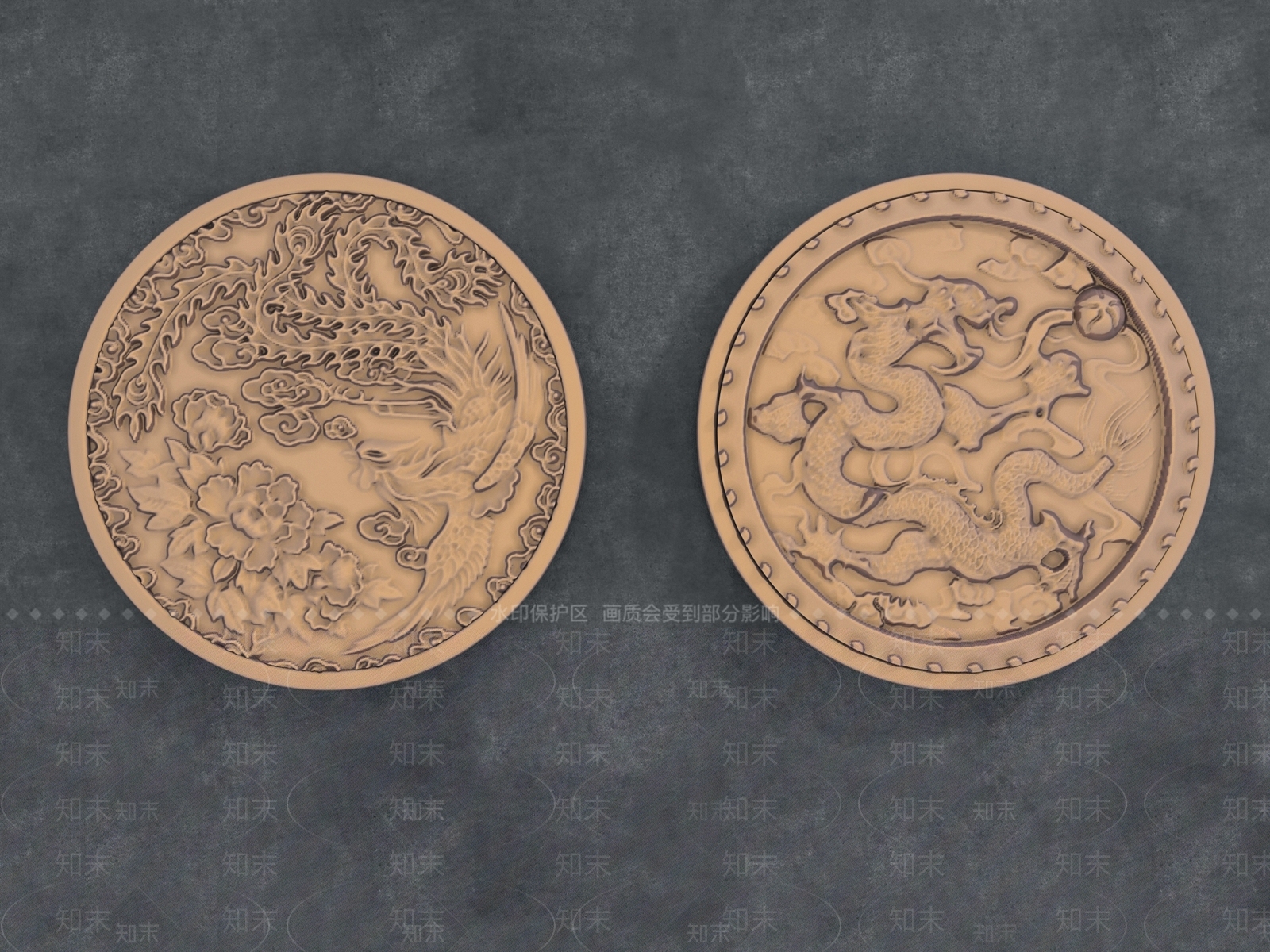龙形浮雕3D模型下载【ID:1144835000】