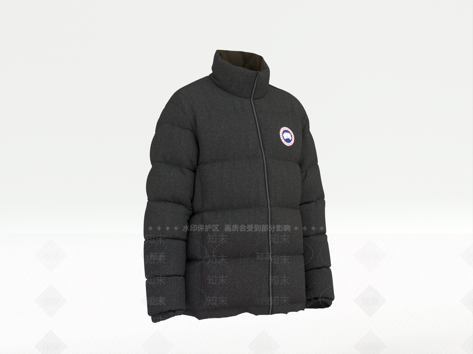 加拿大鹅羽绒服SU模型下载【ID:1142122170】