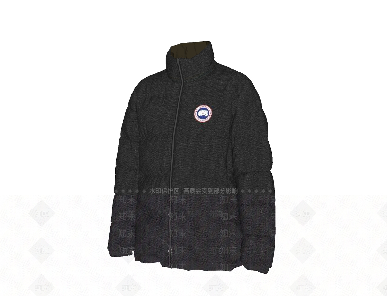 加拿大鹅羽绒服SU模型下载【ID:1142122170】