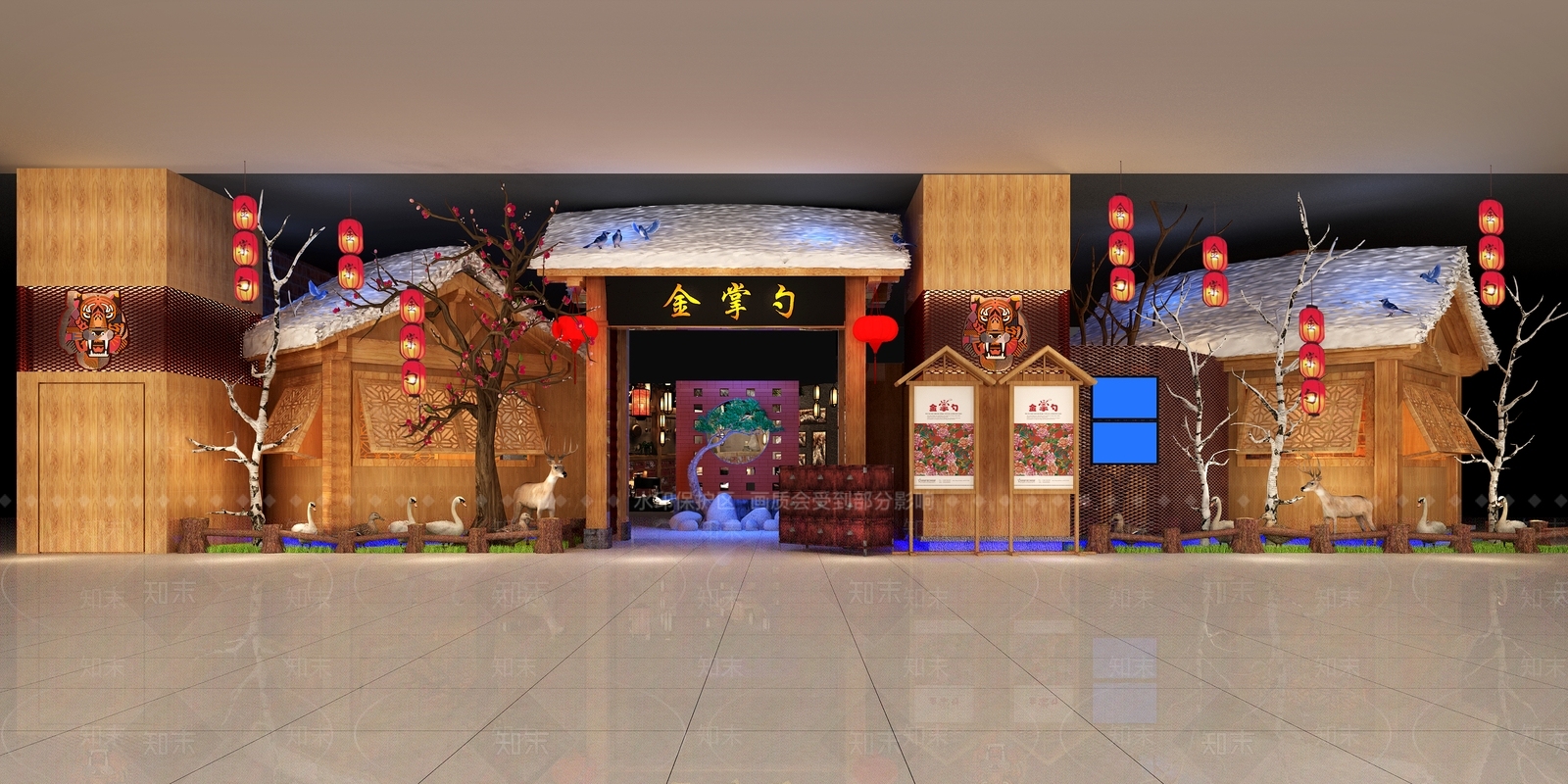 餐厅外立面3D模型下载【ID:1142139065】