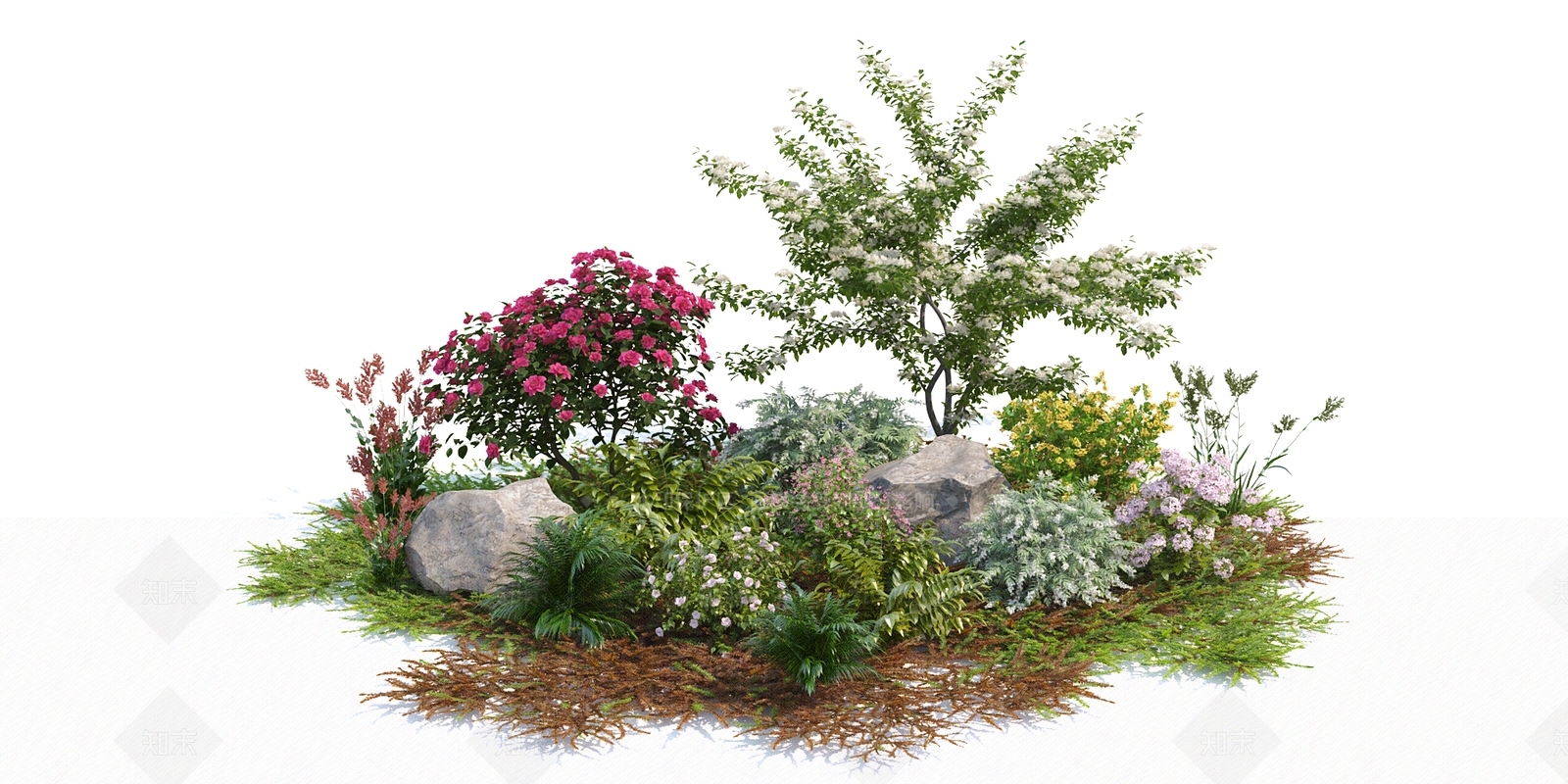 花草3D模型下载【ID:1142139953】