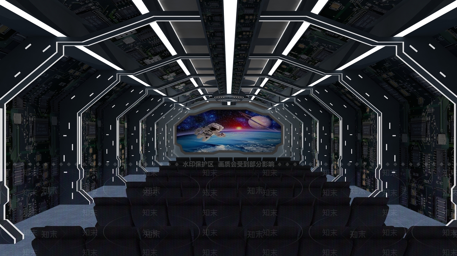 VR影院3D模型下载【ID:1142142372】