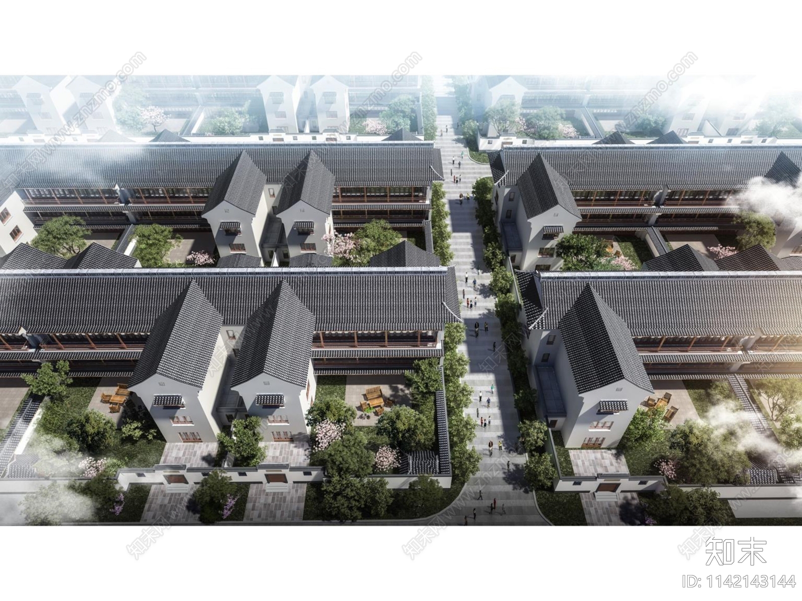 企业总部办公楼建筑施工图下载【ID:1142143144】