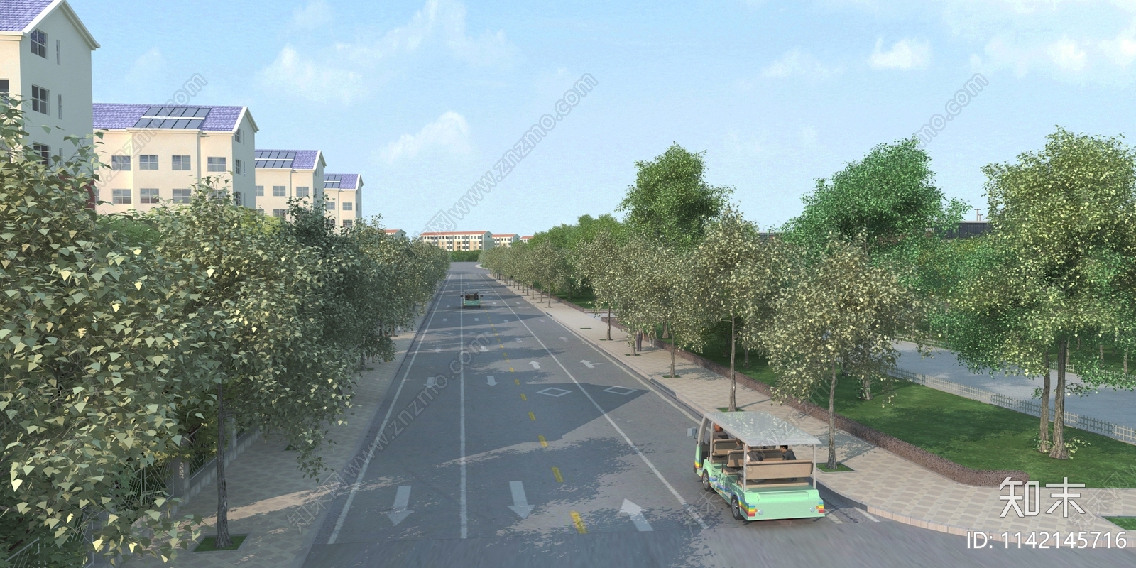 现代道路3D模型下载【ID:1142145716】