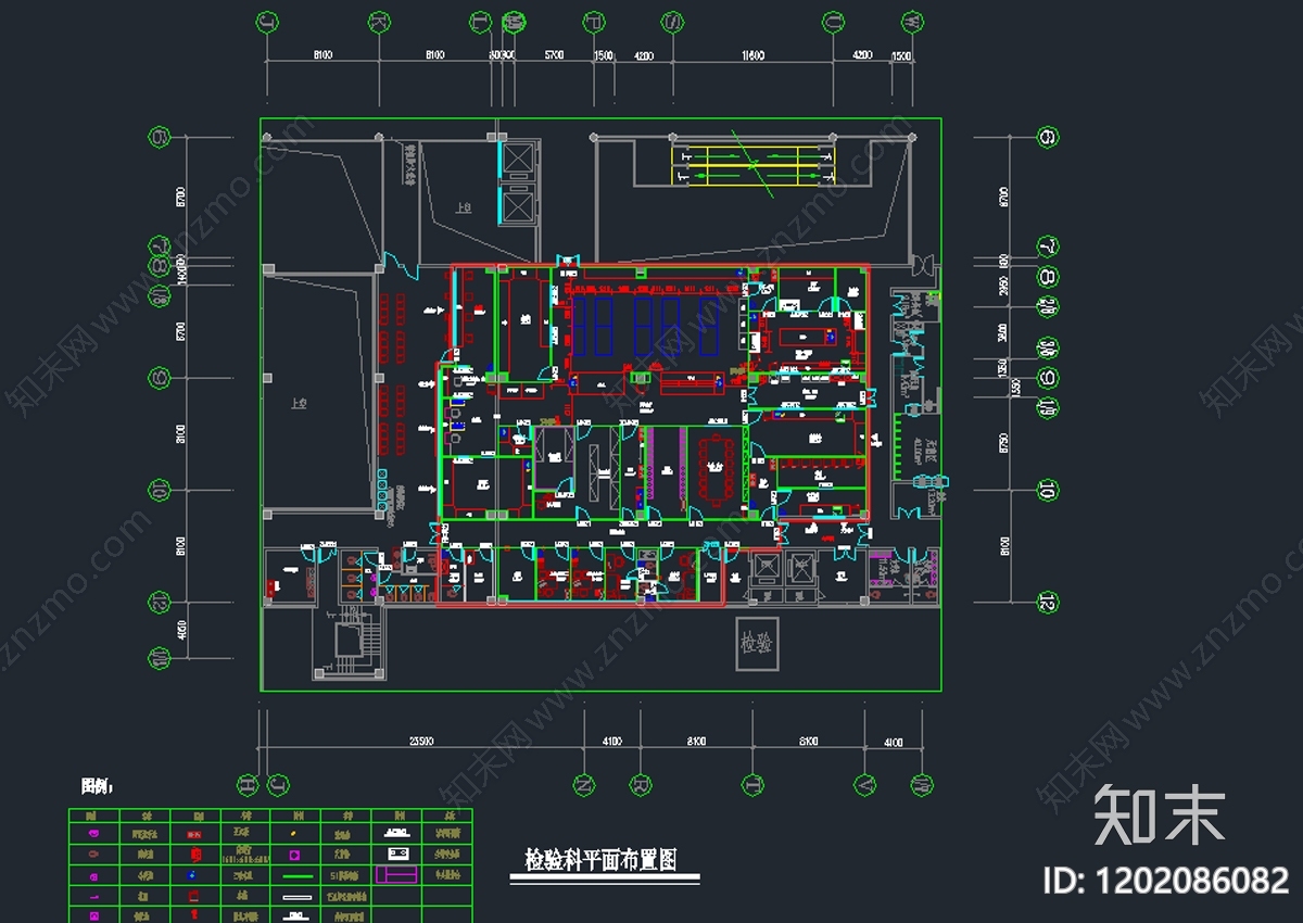 现代实验室cad施工图下载【ID:1202086082】