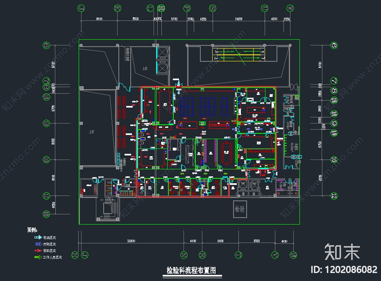 现代实验室cad施工图下载【ID:1202086082】