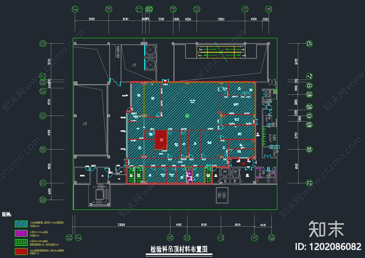 现代实验室cad施工图下载【ID:1202086082】