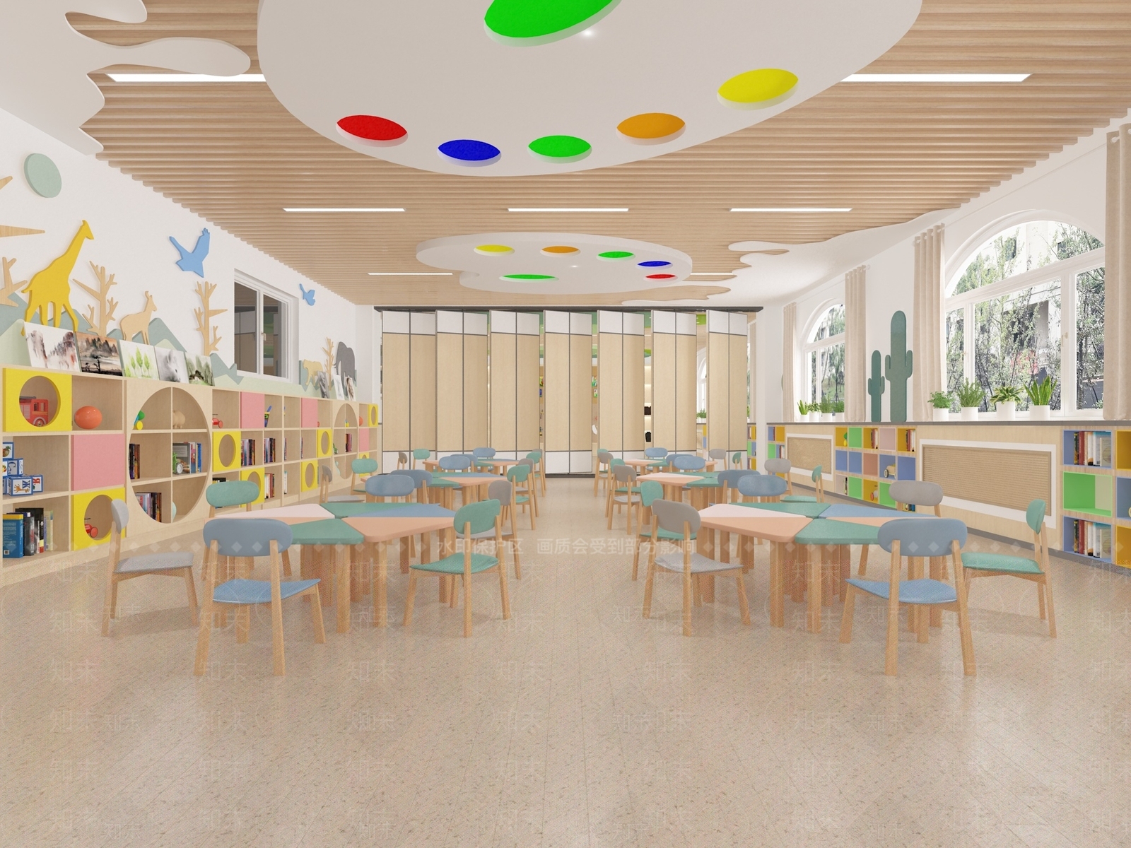 现代美术教室3D模型下载【ID:1142172113】