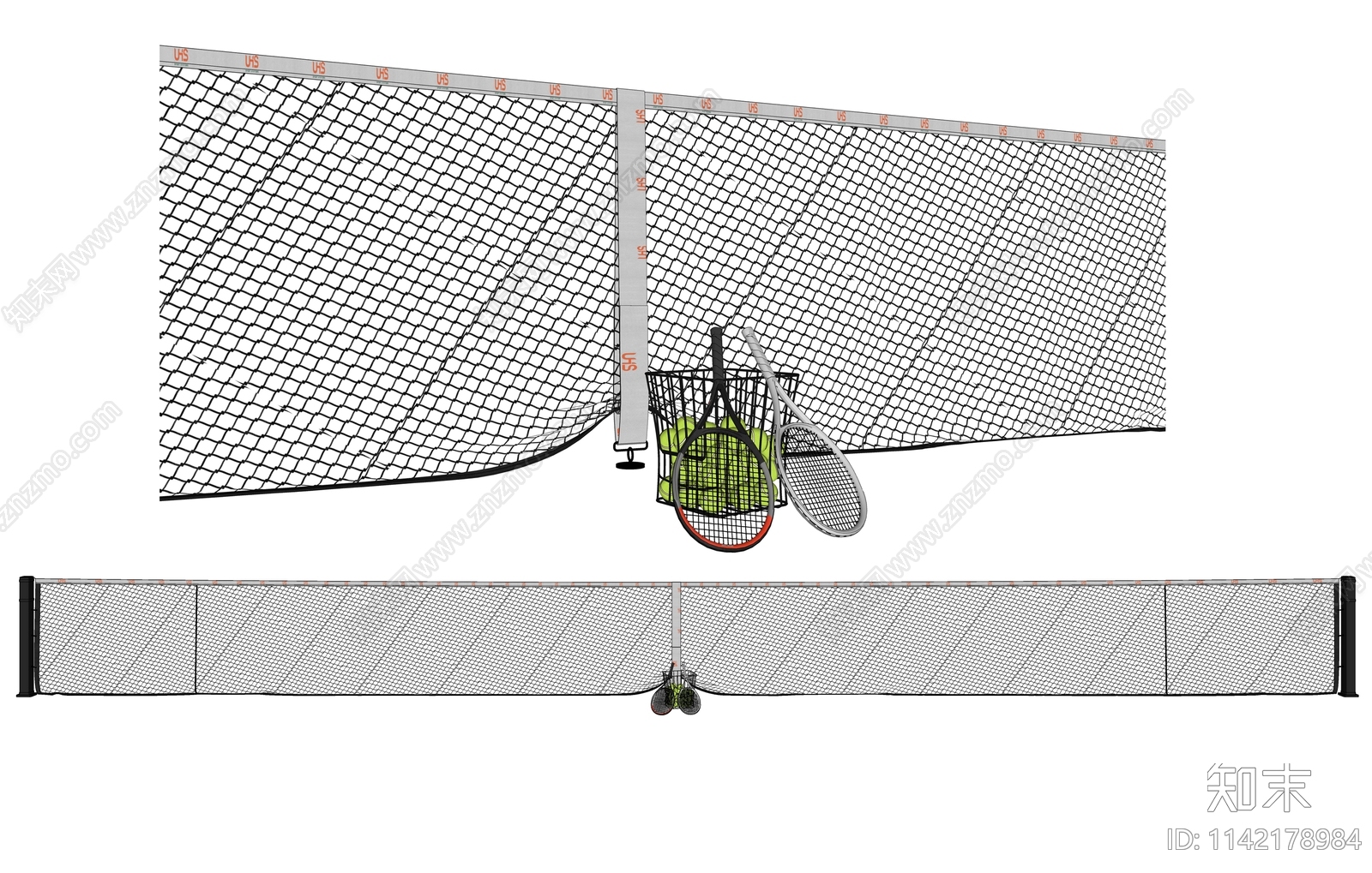 现代网球网SU模型下载【ID:1142178984】
