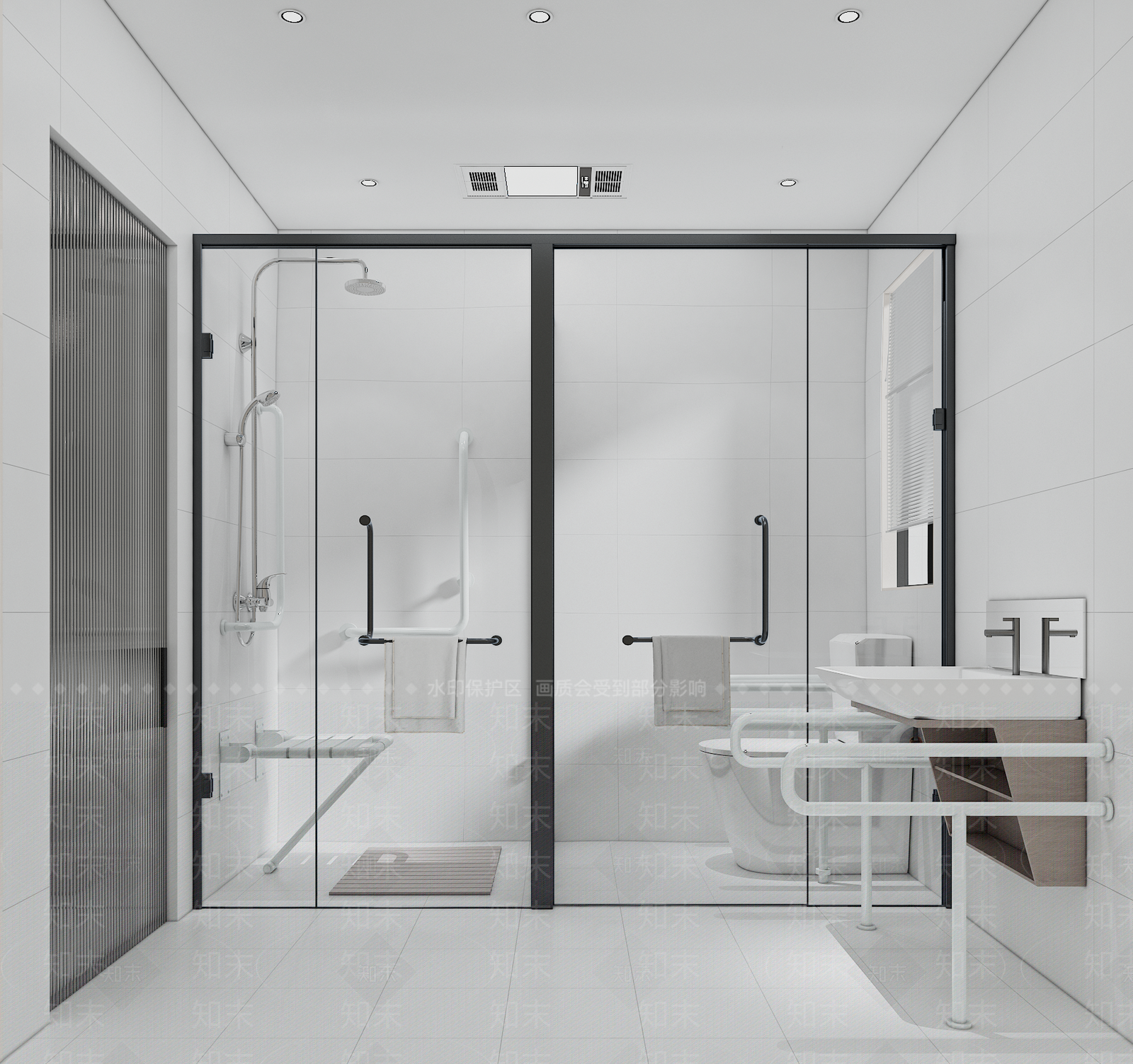 无障碍卫生间3D模型下载【ID:1142180096】