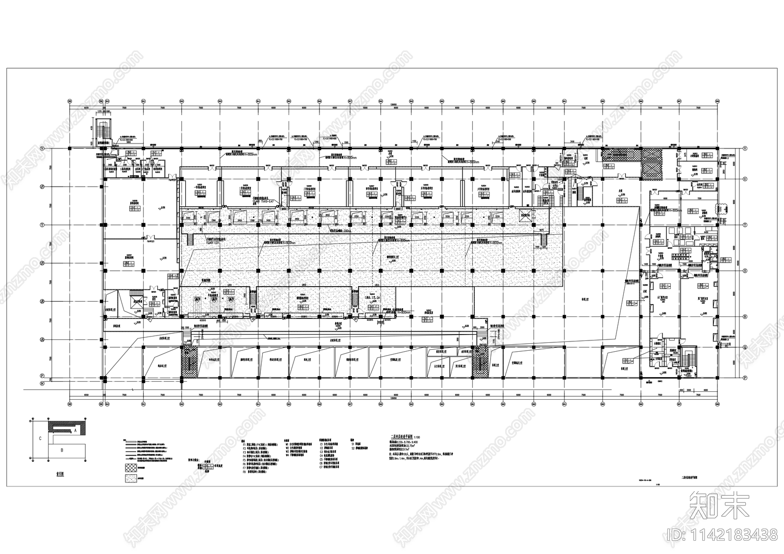 登康公司生产区域厂房建筑cad施工图下载【ID:1142183438】