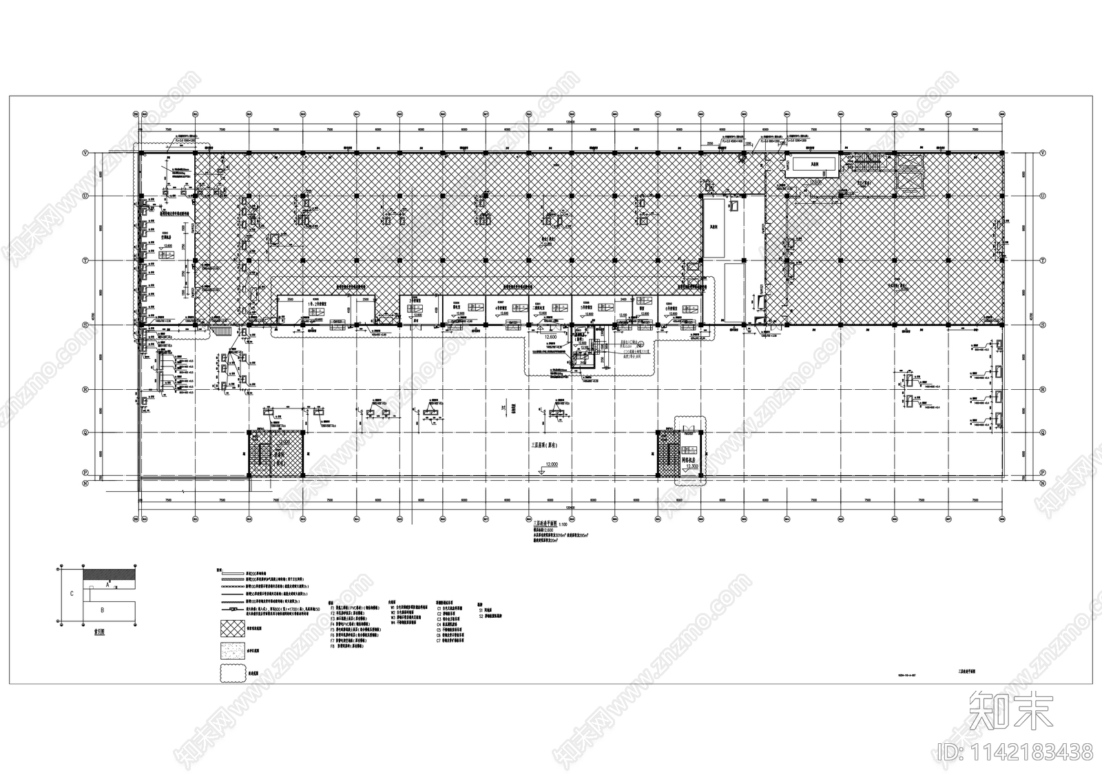 登康公司生产区域厂房建筑cad施工图下载【ID:1142183438】