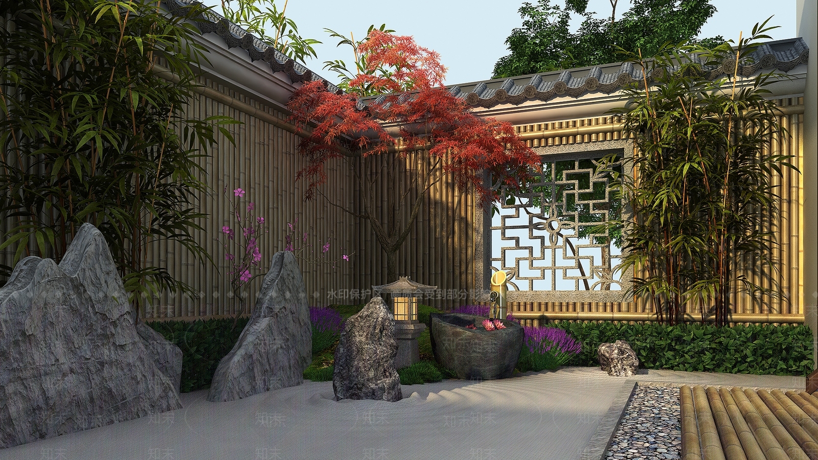 中式园林景观3D模型下载【ID:1142185080】