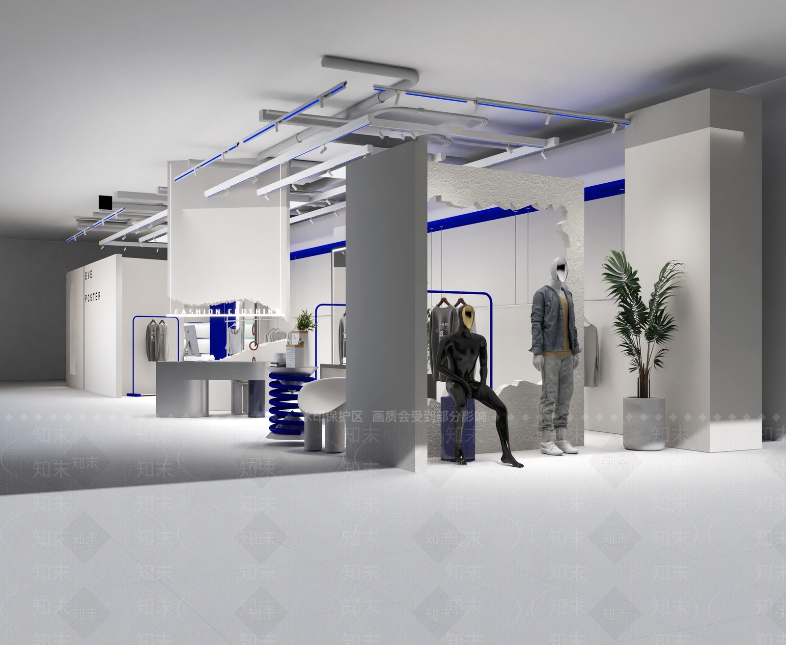 男装服装鞋店3D模型下载【ID:1142185794】