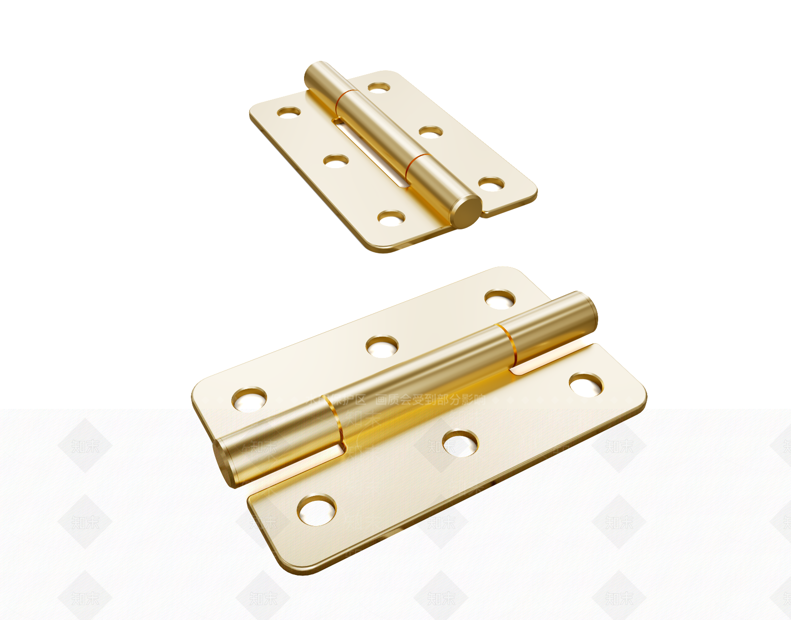 折页五金合页铰链橱柜五金3D模型下载【ID:1142192241】