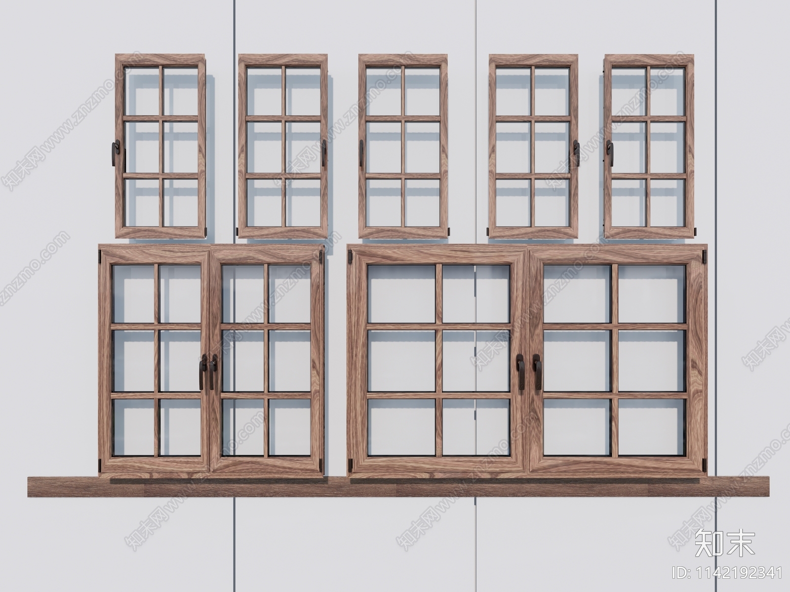 现代窗户SU模型下载【ID:1142192341】