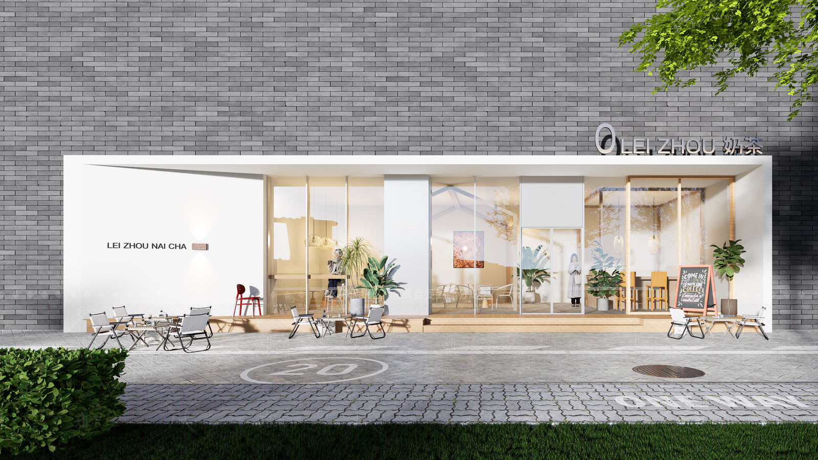 现代餐饮建筑SU模型下载【ID:1215926122】