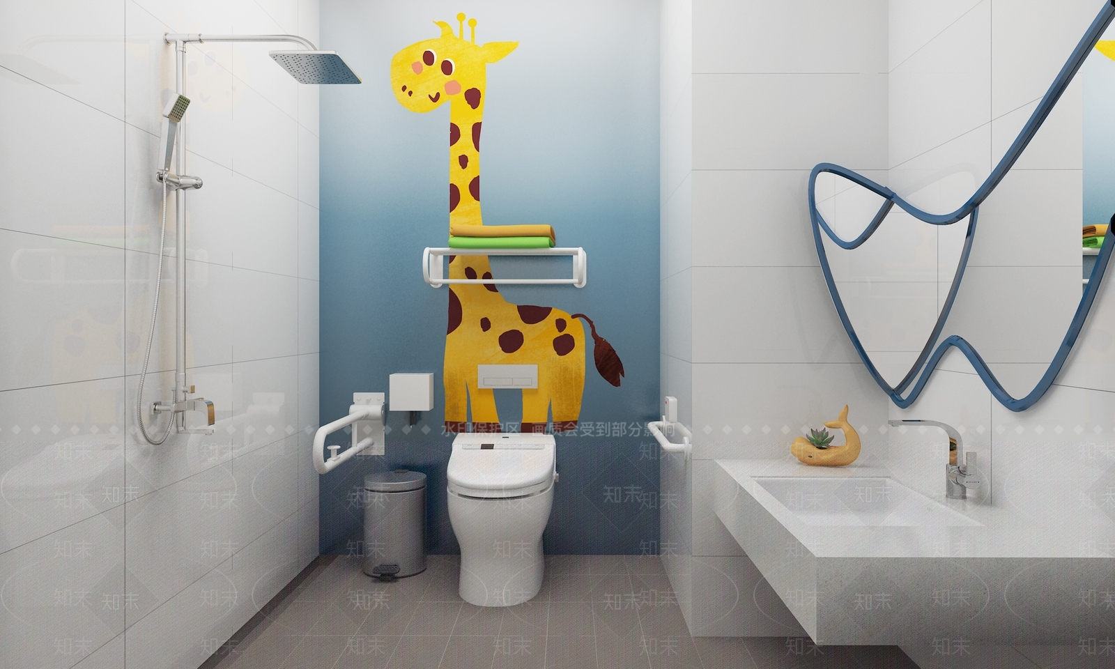 儿童卫生间3D模型下载【ID:1145898094】