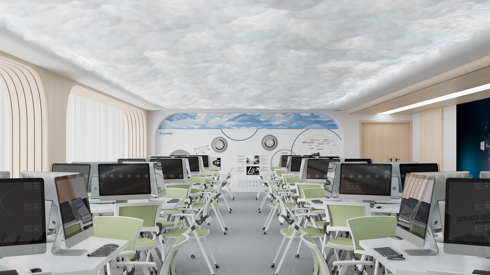 智慧教室3D模型下载【ID:1142197129】