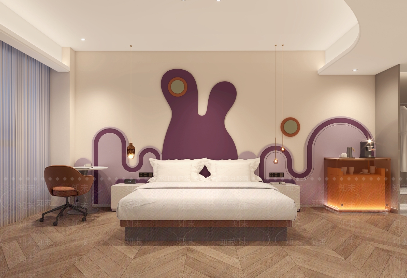 酒店亲子主题客房3D模型下载【ID:1142243565】