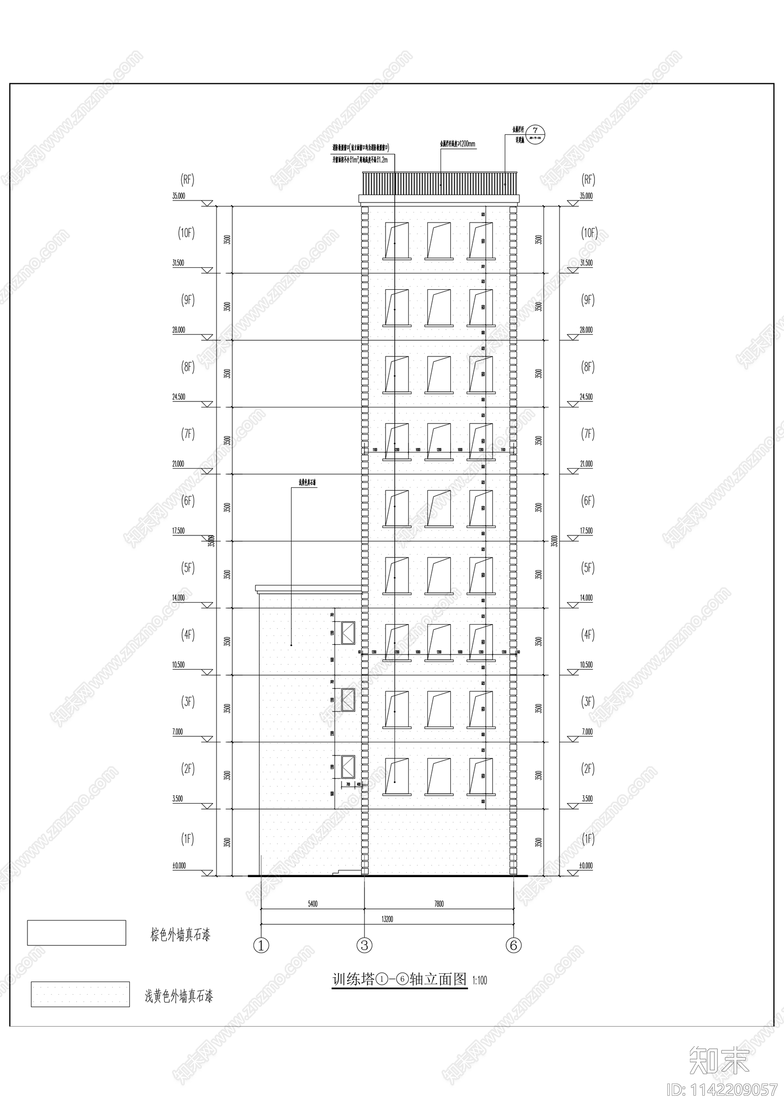 前沿科技城N标准分区消防站建筑施工图下载【ID:1142209057】