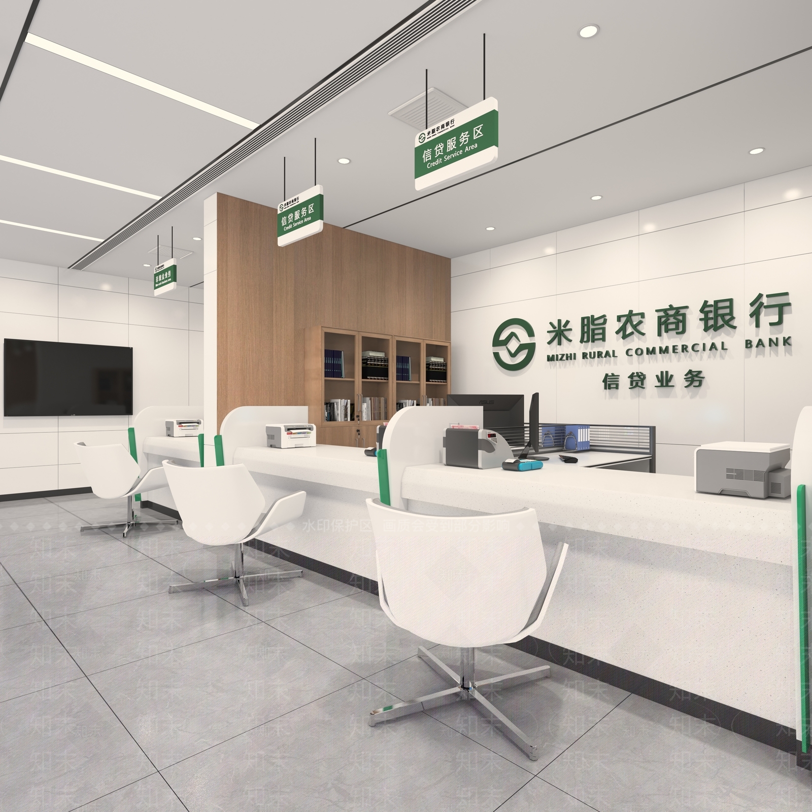 银行大厅3D模型下载【ID:1142210196】