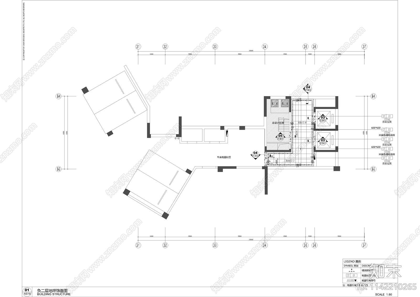 电梯间cad施工图下载【ID:1142210265】