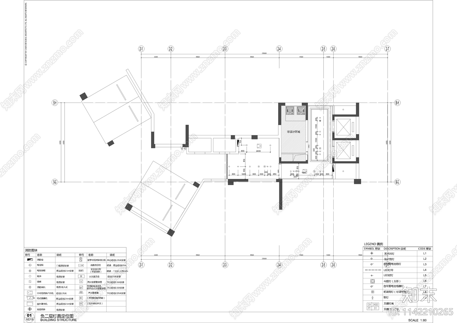 电梯间cad施工图下载【ID:1142210265】