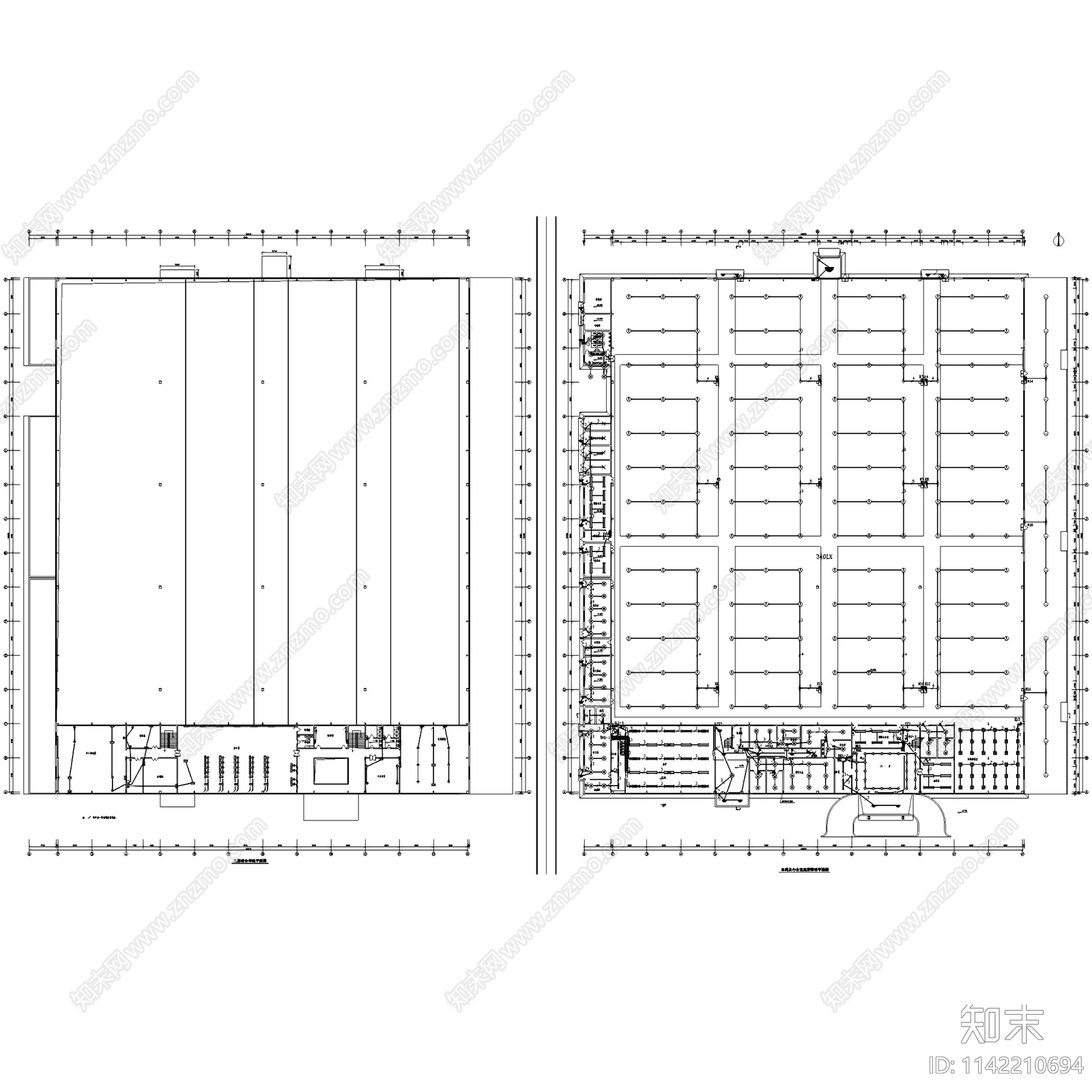 工业园工厂厂房建筑电气施工图下载【ID:1142210694】