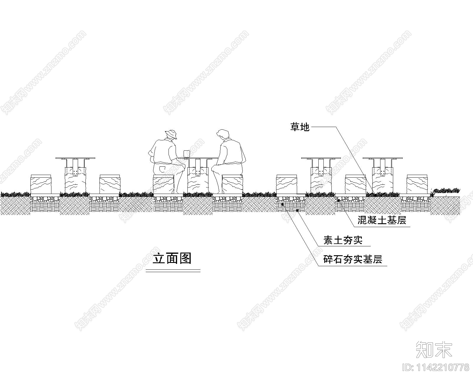 雕塑cad施工图下载【ID:1142210778】