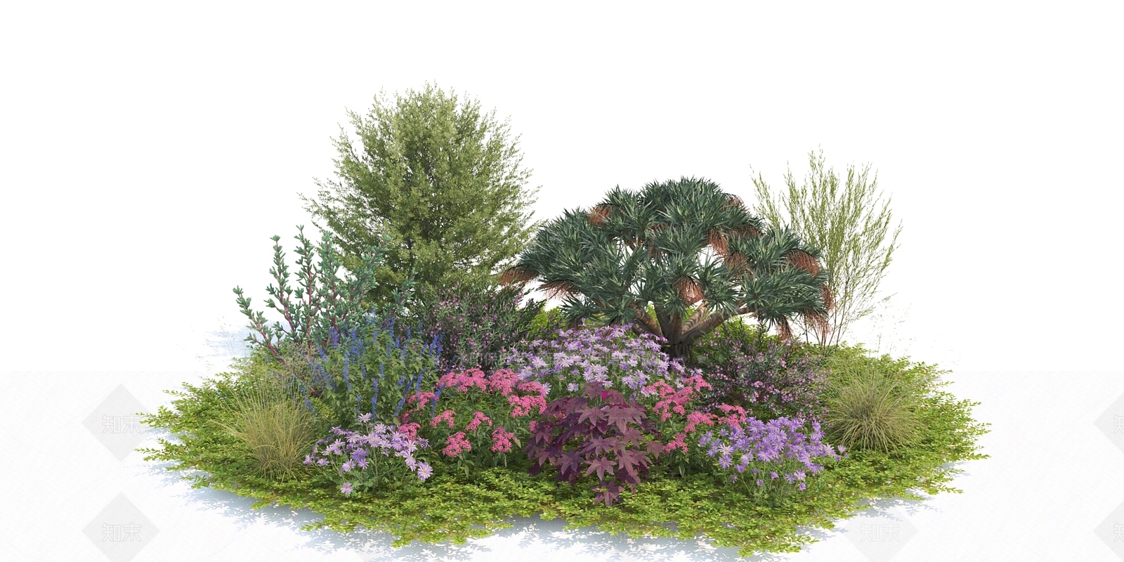 花草组合3D模型下载【ID:1142212024】