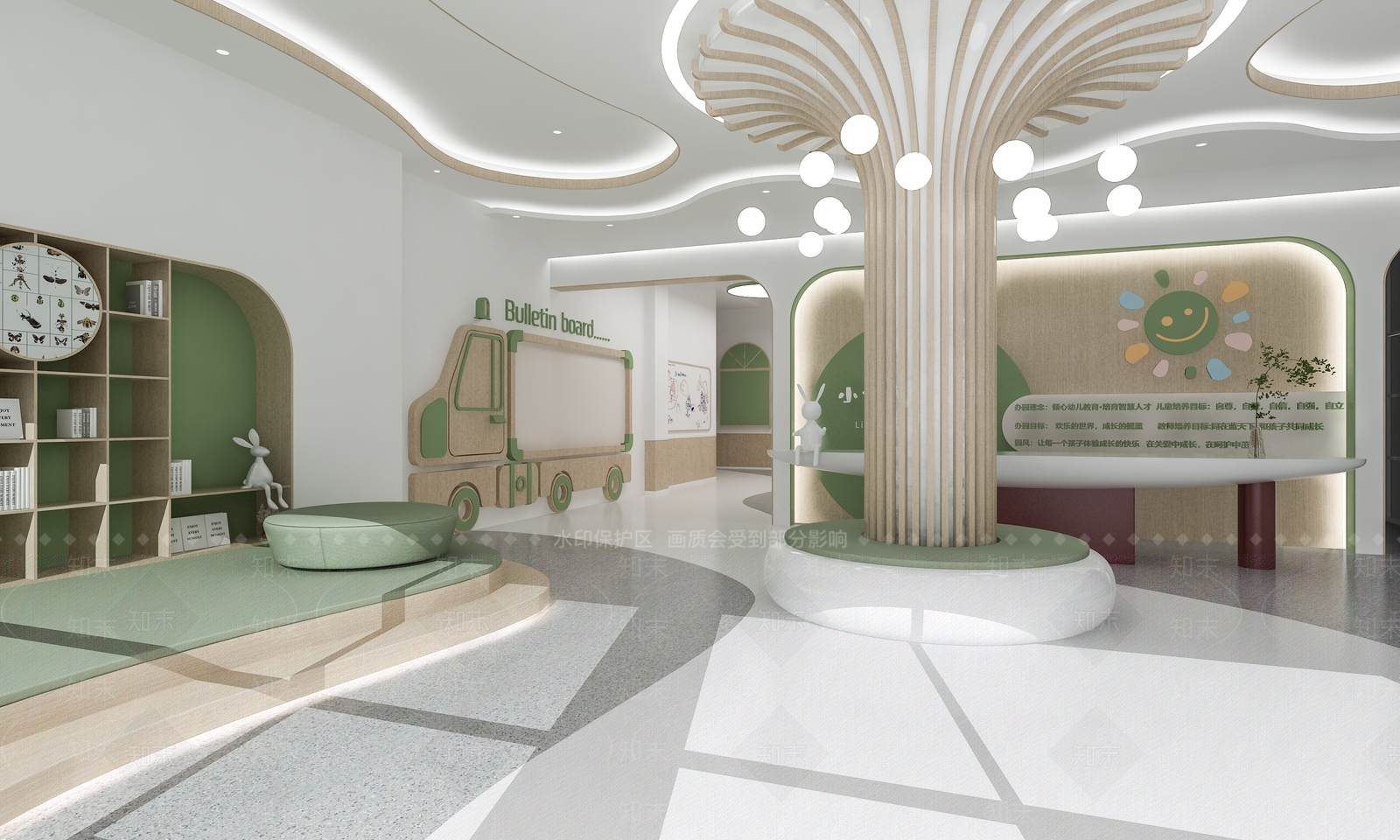 幼儿园大厅3D模型下载【ID:1142214829】