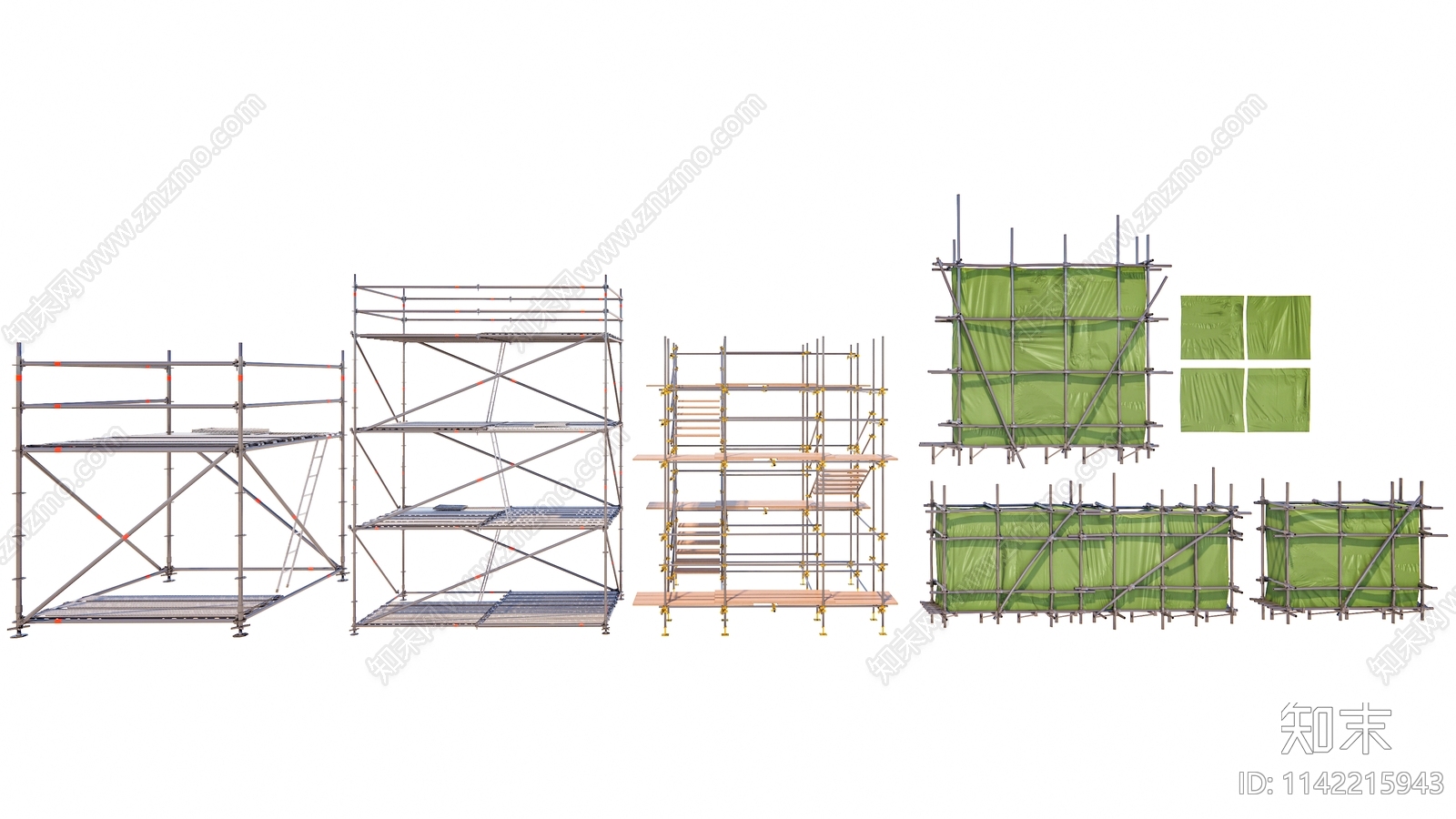 工地脚手架SU模型下载【ID:1142215943】